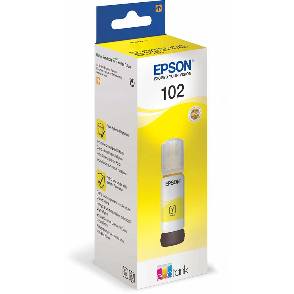 Epson Ecotank 102 Yellow Ink Bottle Just Ink And Paper 8489